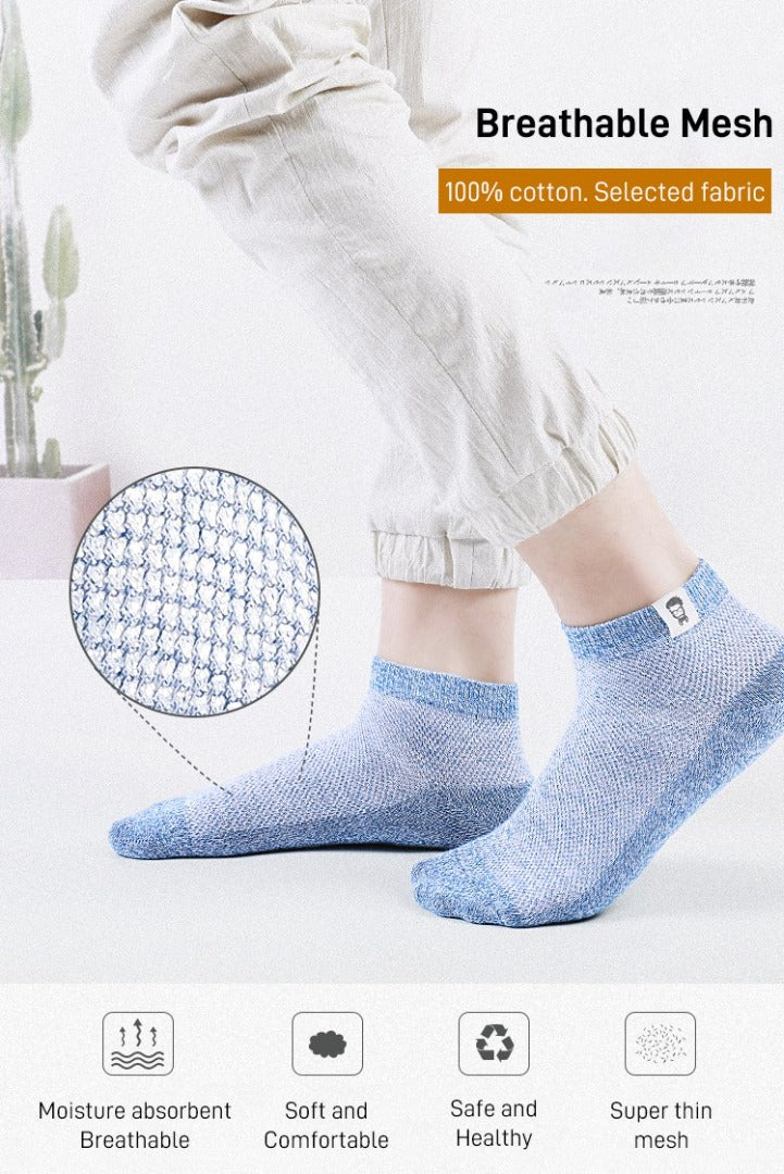 [dziesięć par 99zł] Oddychające antybakteryjne skarpetki dezodorujące dla mężczyzn