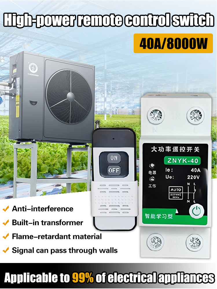 Zdalny przełącznik silnika pompy wodnej, typ szynowy, bezprzewodowy, zdalny