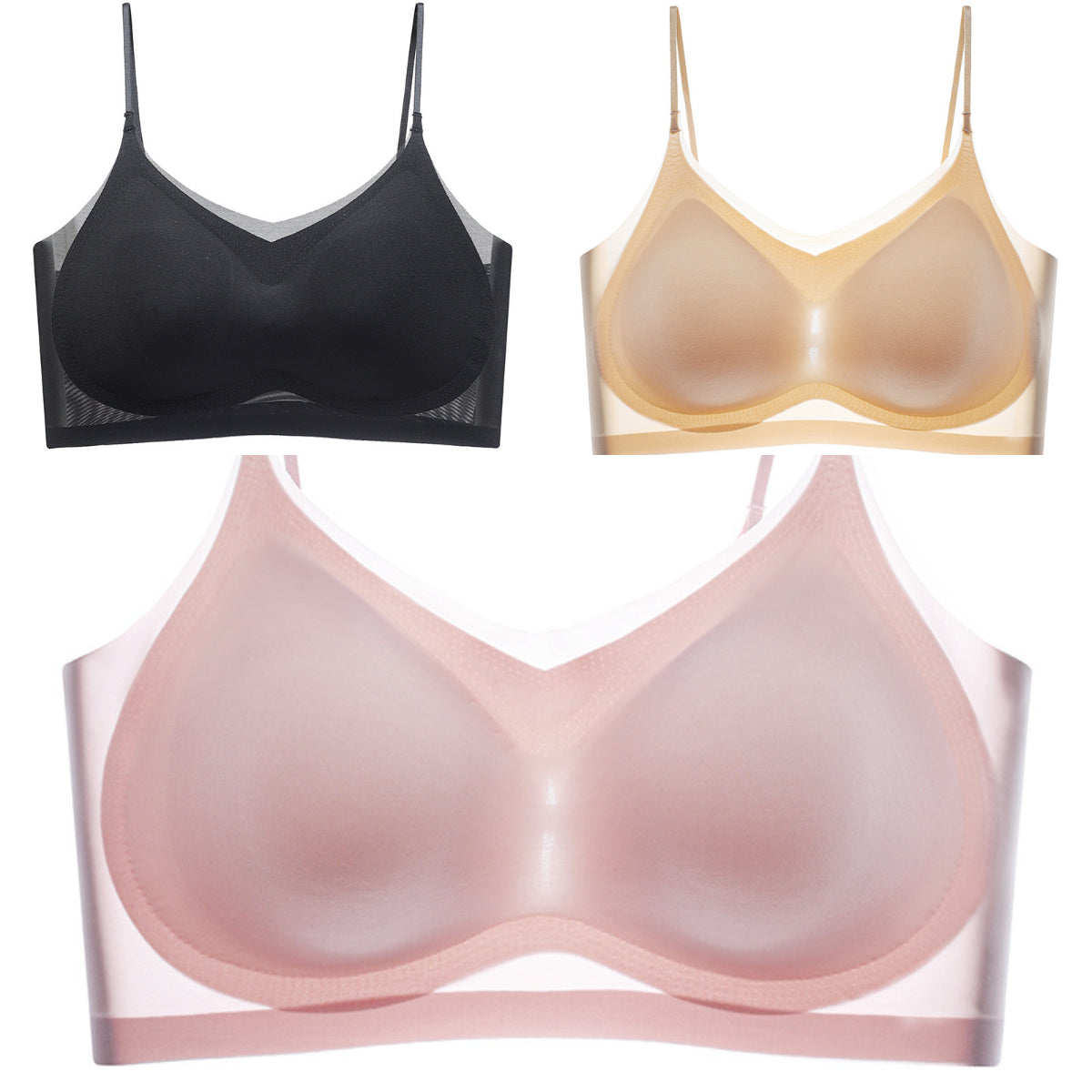 Bielizna bezszwowa z jedwabiu lodowego